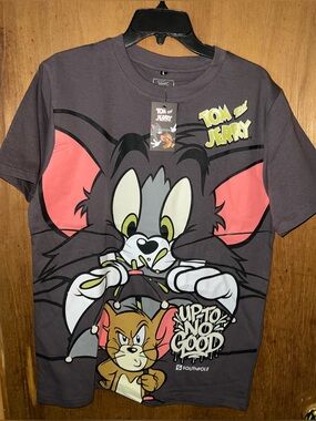 Tom and Jerry x Southpole T-Shirt. “ Up to no Good” . Grey. Size M.